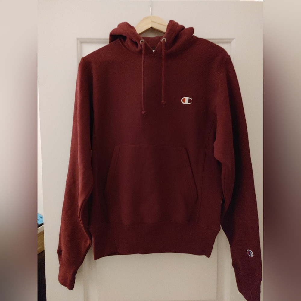 NWT Unisex Champion Burgundy (Mulled Berry) Pullover Hoodie~ Size XS